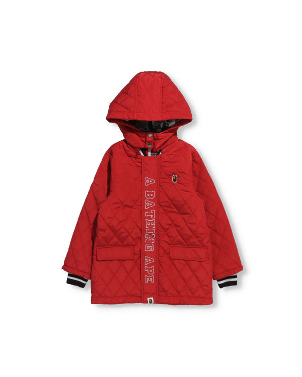 Vestes Bape Quilting Rouge Clair Enfant | OHJ-64801785