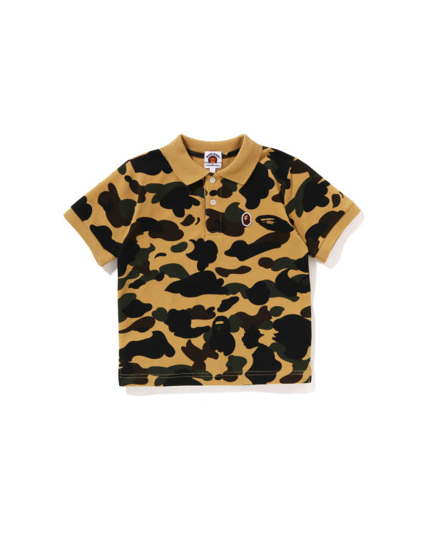 Chemises Bape 1st Camo One Point Polo Jaune Enfant | PEN-76853949