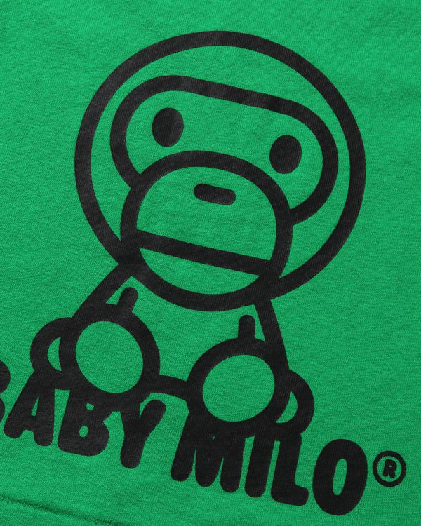 T Shirts Bape All Milo Mix L/S Menthe Enfant | OWQ-73159453