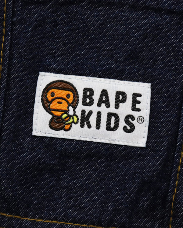 Pantalon Bape Milo Friends Denim Dungaree Bleu Enfant | TZP-86040413