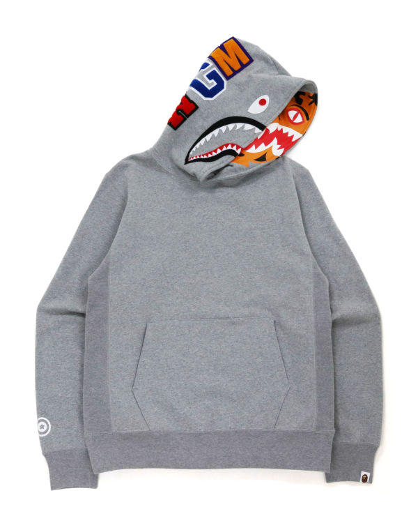 Sweat à Capuche Bape Shark Inside Tiger Pullover Grise Homme | YRH-08835499