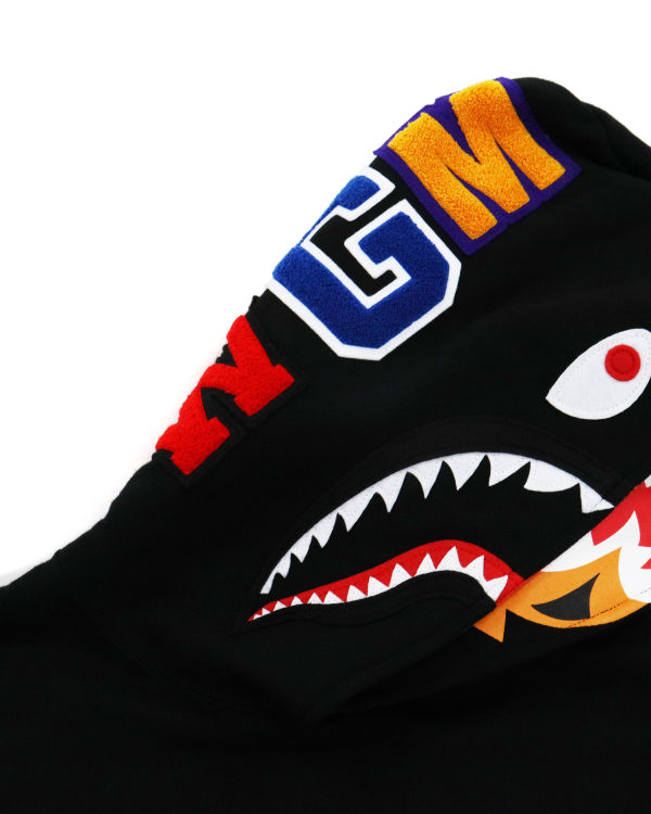 Sweat à Capuche Bape Shark Inside Tiger Pullover Noir Homme | OFF-09298978