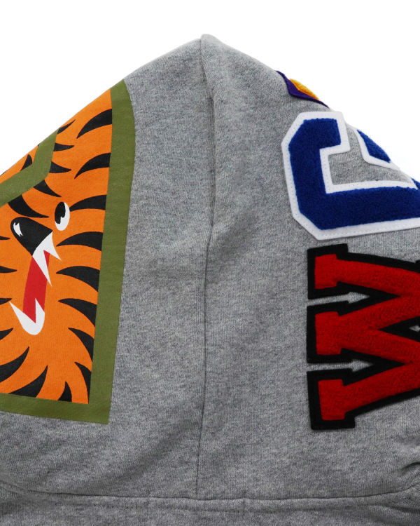 Sweat à Capuche Bape Shark Inside Tiger Pullover Grise Homme | YRH-08835499