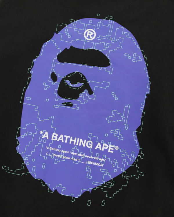 Sweats Bape Big Ape Head Digital Mosaic Grise Foncé Homme | WWH-27539218