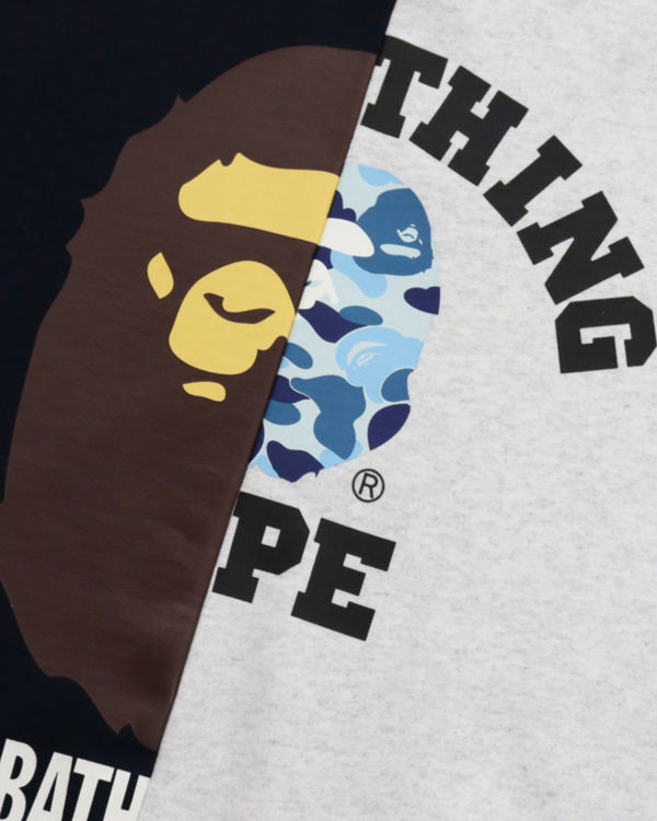 Sweats Bape College & By Bathing Loose Fit Bleu Marine Bleu Homme | BII-66431378