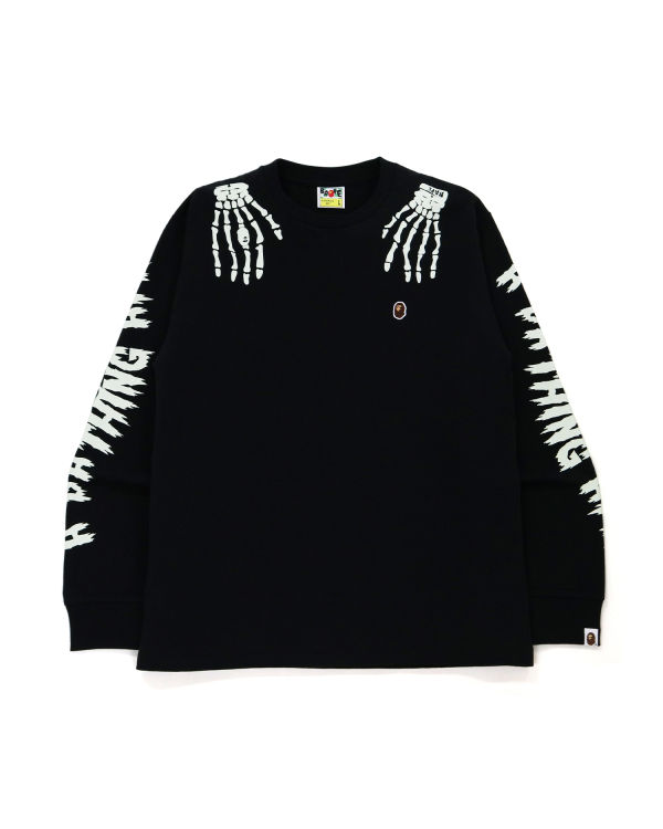 Sweats Bape Halloween Skull Glow In The Dark Long Sleeve Noir Homme | FXN-00834808