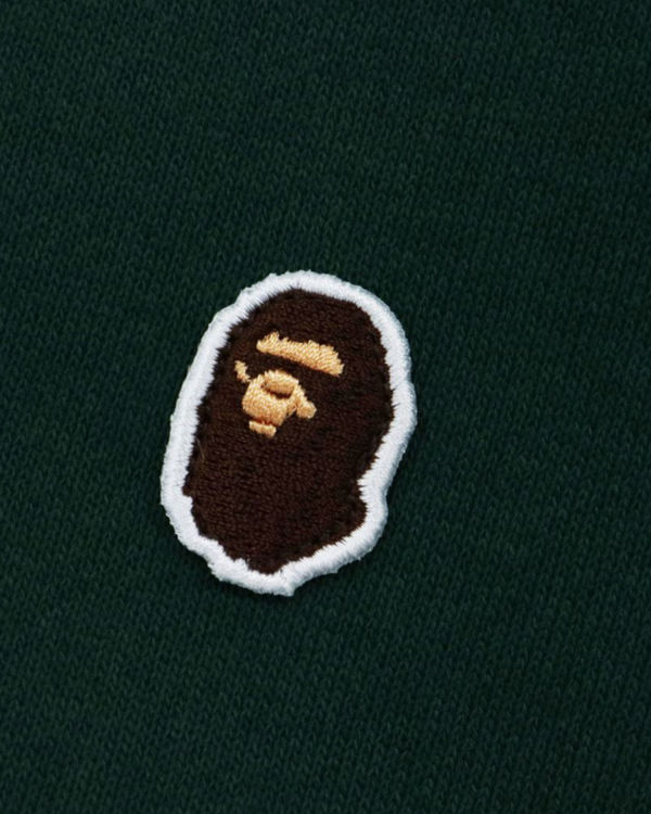 Sweat à Capuche Bape Ape Head One Point Relaxed Fit L/S Vert Foncé Homme | OSH-06102892