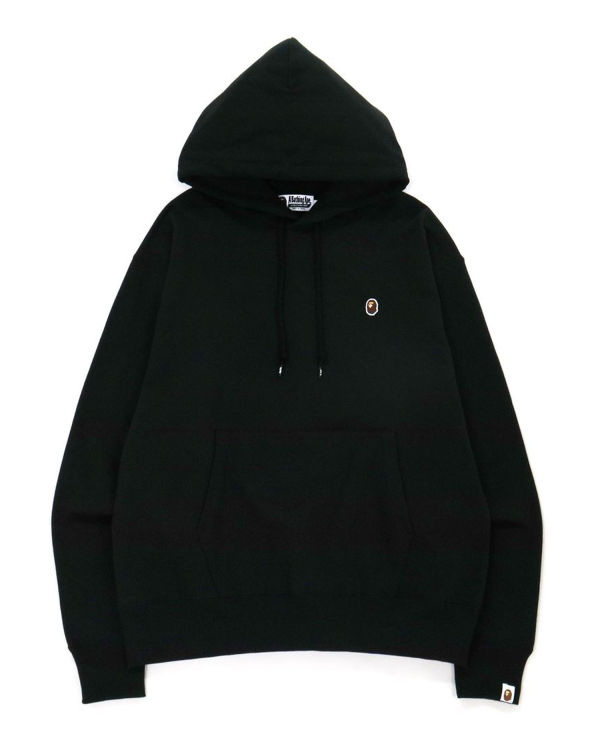 Sweat à Capuche Bape Ape Head One Point Relaxed Fit L/S Noir Homme | KQY-67836686