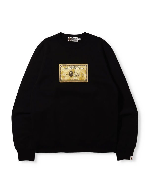 Sweats Bape X OVO Card Crew Neck Noir Homme | VXY-96268378