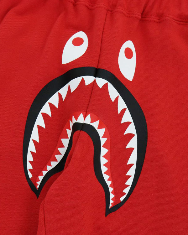 Jogging Bape Shark Slim Rouge Clair Enfant | KDZ-07913804