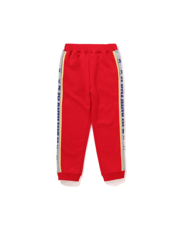 Jogging Bape A Bathing Ape Color Block Rouge Clair Enfant | AGH-88648379