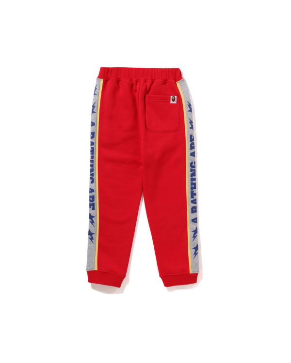 Jogging Bape A Bathing Ape Color Block Rouge Clair Enfant | AGH-88648379