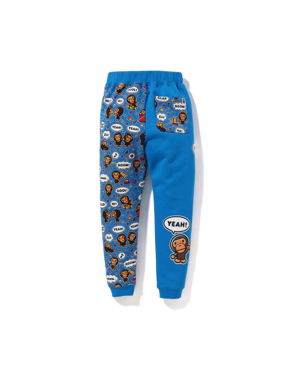 Pantalon Bape Milo Speech Balloon Slim Bleu Enfant | EHX-85657958