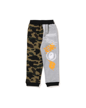 Jogging Bape 1st Camo Team Emblem Print Vert Enfant | KAT-81265939