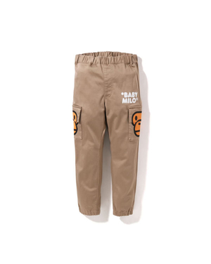 Pantalon Bape Milo Side Pocket Face Beige Enfant | FSV-16681873