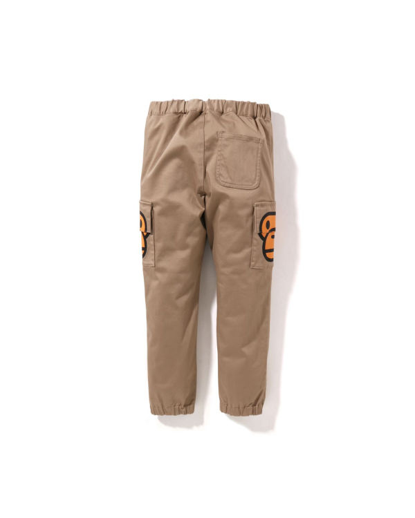 Pantalon Bape Milo Side Pocket Face Beige Enfant | FSV-16681873