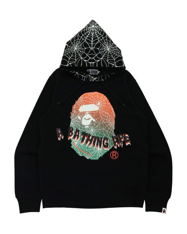 Sweat à Capuche Bape Halloween Ape Head Glow In The Dark Pullover Noir Homme | STL-26846389