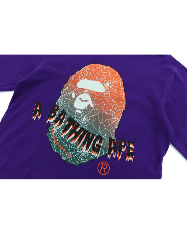 Sweat à Capuche Bape Halloween Ape Head Glow In The Dark Pullover Violette Homme | JKQ-95540658