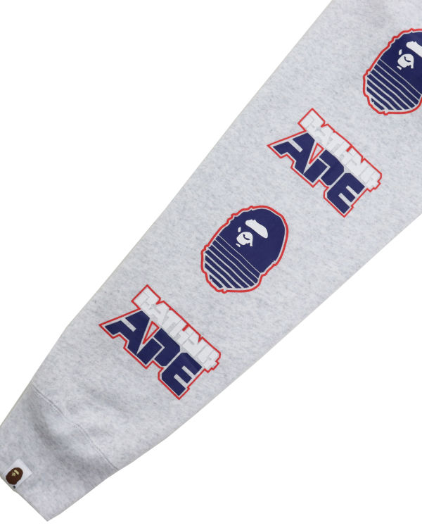 Sweat à Capuche Bape Graphique #1 Pullover Grise Clair Homme | AMB-85104334