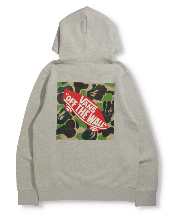 Sweat à Capuche Bape X Vans Pullover Grise Homme | SJF-35678664