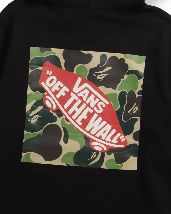 Sweat à Capuche Bape X Vans Pullover Noir Homme | BTX-45179185