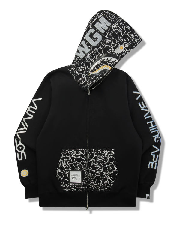 Sweat à Capuche Bape X Hajime Sorayama Shark Full Zip Noir Homme | BLF-85538112