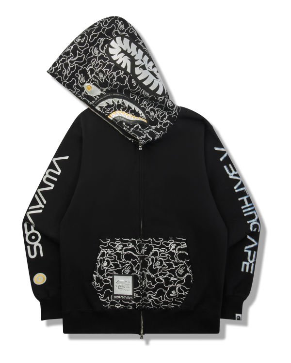 Sweat à Capuche Bape X Hajime Sorayama Shark Full Zip Noir Homme | BLF-85538112