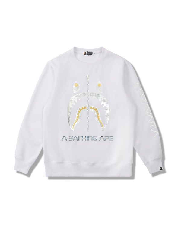 Sweats Bape X Hajime Sorayama Shark Crewneck Blanche Homme | XLI-95011939