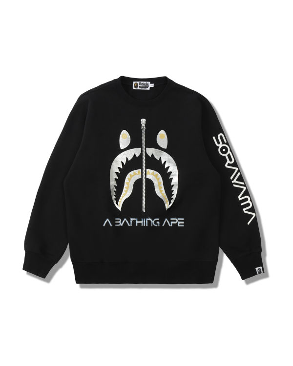 Sweats Bape X Hajime Sorayama Shark Crewneck Noir Homme | SRB-69513637