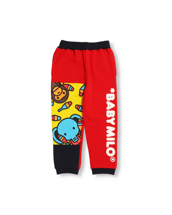 Jogging Bape Color Block Milo Circus Rouge Clair Enfant | JQR-48592068