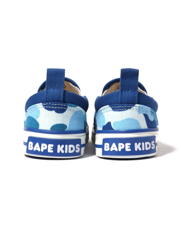 Mocassin Bape ABC Camo Ape Head Patch Bleu Enfant | MAU-52313673