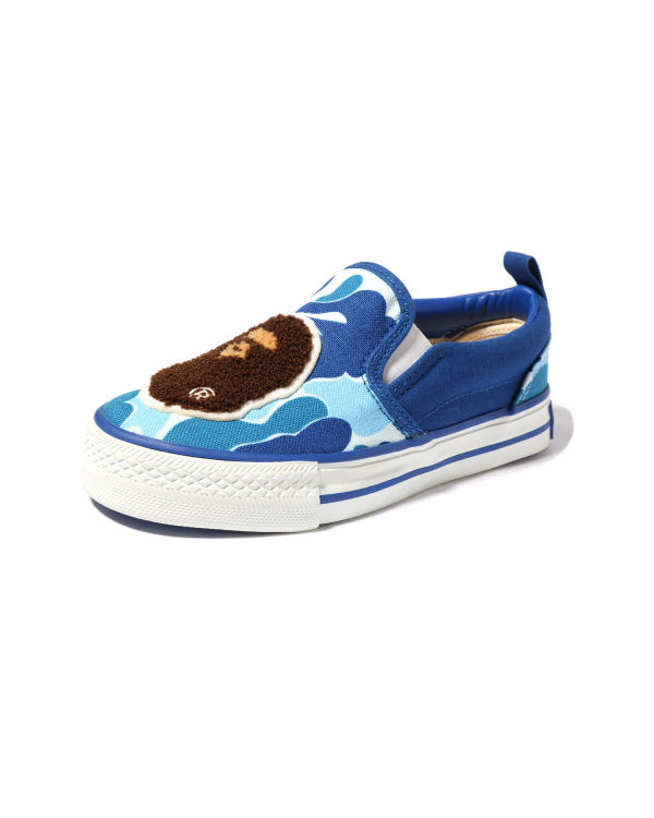 Mocassin Bape ABC Camo Ape Head Patch Bleu Enfant | MAU-52313673