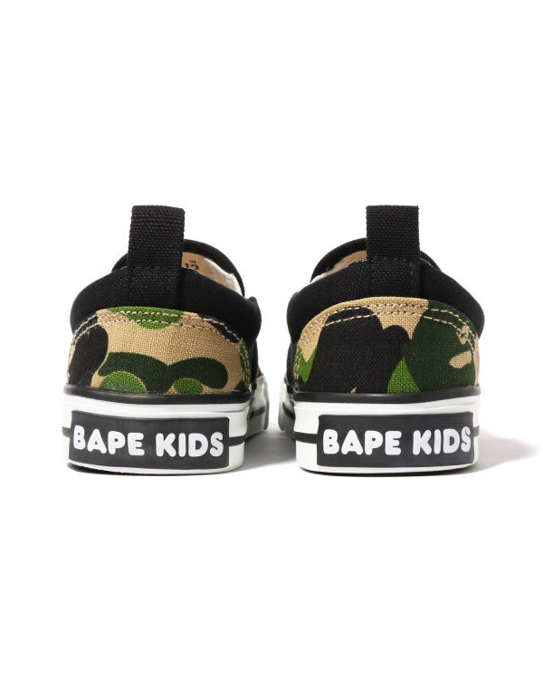 Mocassin Bape ABC Camo Ape Head Patch Vert Enfant | FHX-18986693