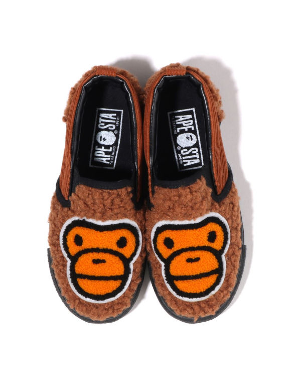 Mocassin Bape Milo Boa Marron Enfant | VSJ-17478333