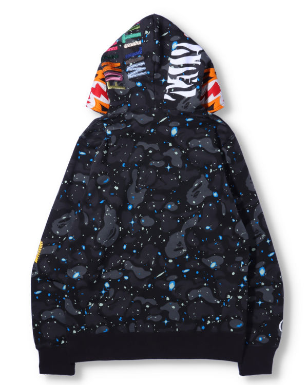 Sweat à Capuche Bape Space Camo Tiger Full Zip Noir Homme | HKX-57333481