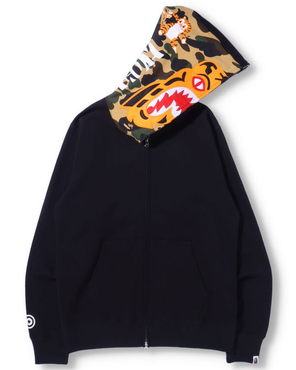 Sweat à Capuche Bape Tiger Full Zip Noir Homme | ZBZ-69160121