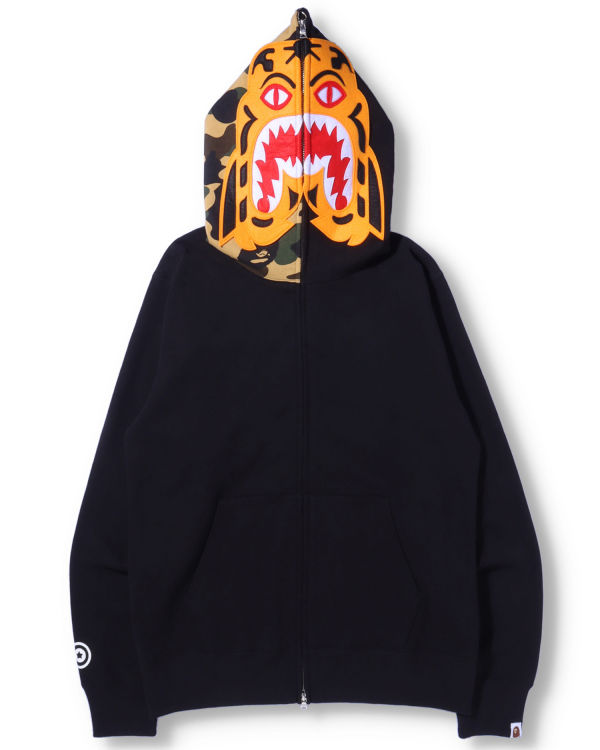 Sweat à Capuche Bape Tiger Full Zip Noir Homme | ZBZ-69160121