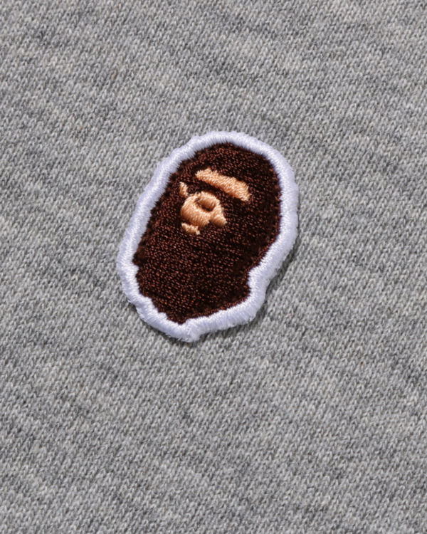 Sweat à Capuche Bape Ape Head One Point Relaxed Fit Pullover Grise Homme | PJH-43716779