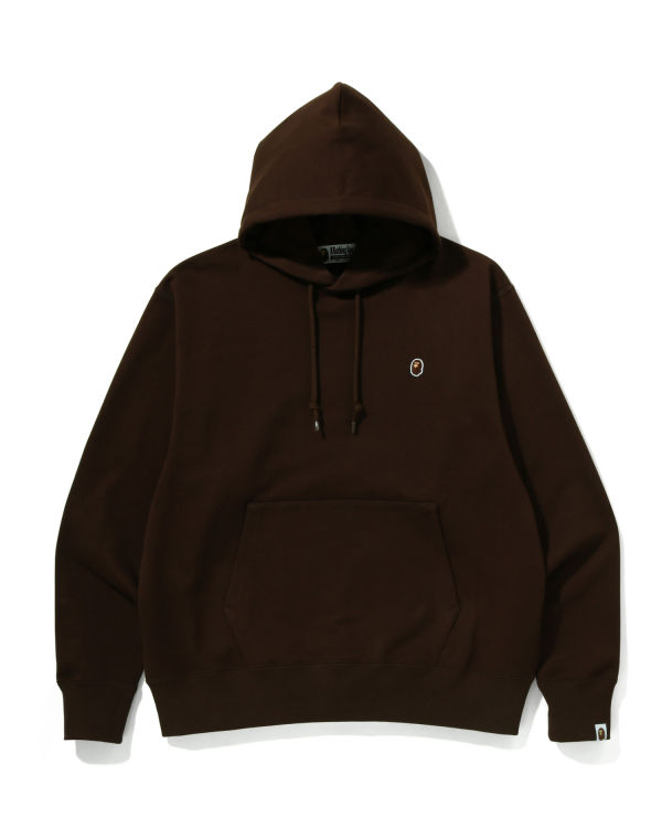 Sweat à Capuche Bape Ape Head One Point Relaxed Fit Pullover Marron Homme | ZKQ-62510200