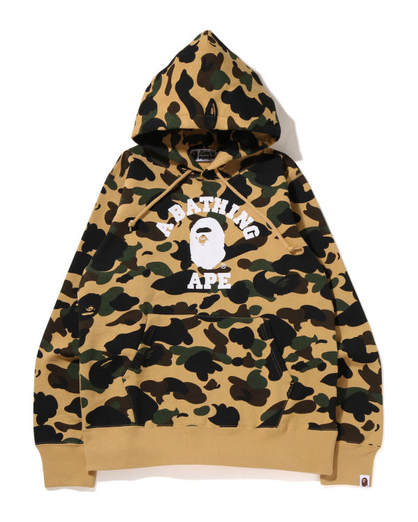 Sweat à Capuche Bape 1st Camo College Pullover Jaune Homme | ZSO-23873754