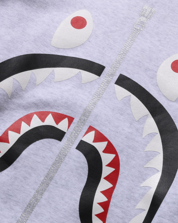 Sweats Bape Shark Crewneck Grise Homme | XEM-15252249