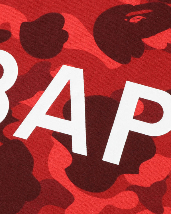 Sweat à Capuche Bape Color Camo Pullover Rouge Clair Homme | IIT-37322085