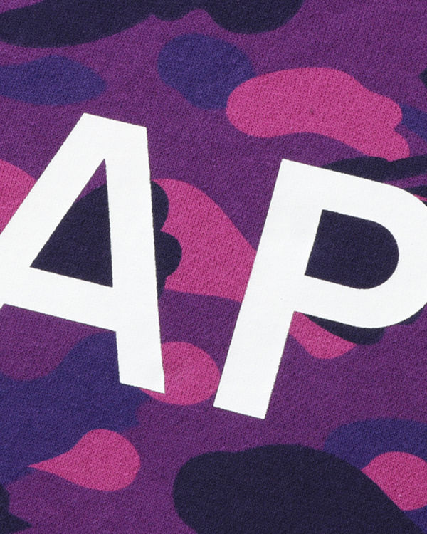 Sweat à Capuche Bape Color Camo Pullover Violette Homme | BMQ-14931616