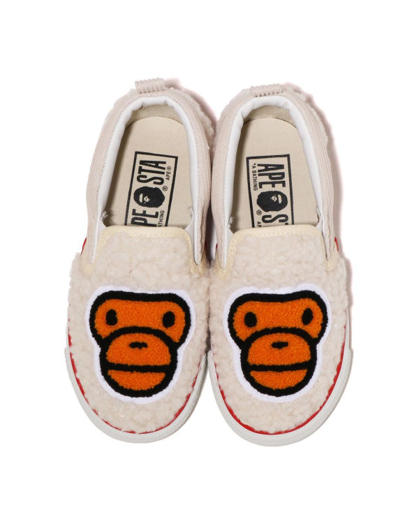 Mocassin Bape Milo Boa Blanche Enfant | HNN-03053499