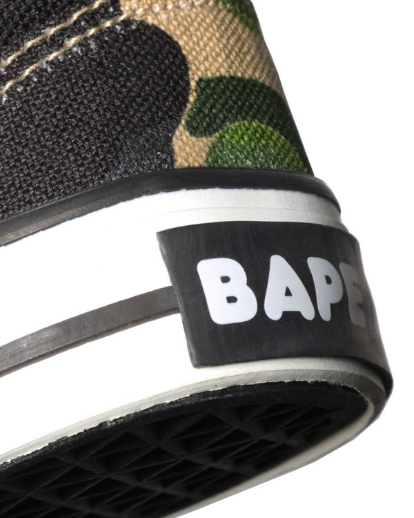 Mocassin Bape ABC Camo Ape Head Patch Vert Enfant | FHX-18986693