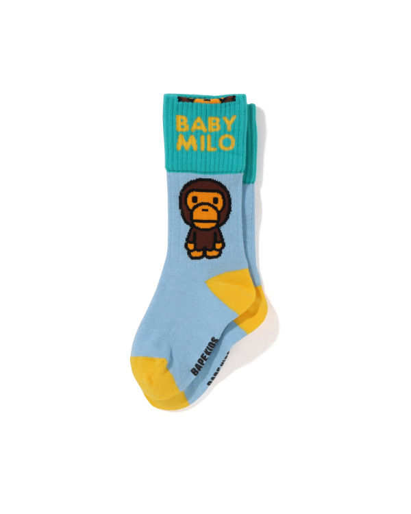 Chaussettes Bape Milo Cuffs Bleu Clair Enfant | IMA-20356389