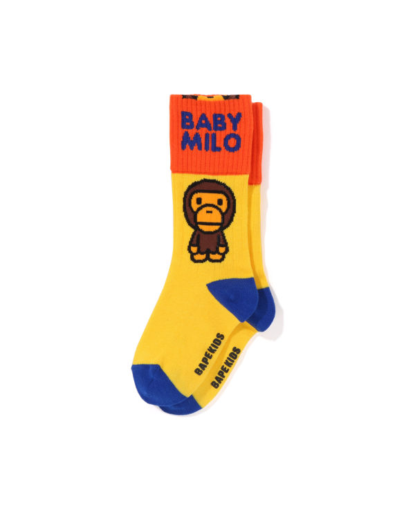 Chaussettes Bape Milo Cuffs Jaune Enfant | AUK-82678451