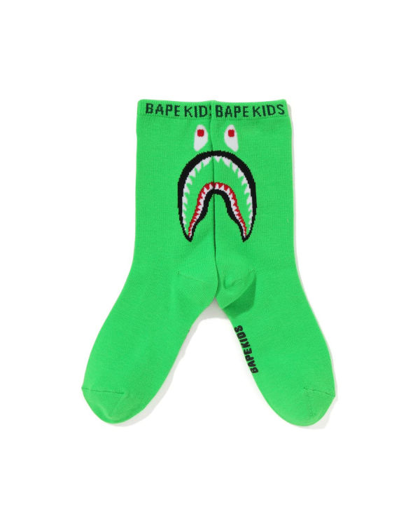 Chaussettes Bape Shark Vert Clair Enfant | HKK-58930743