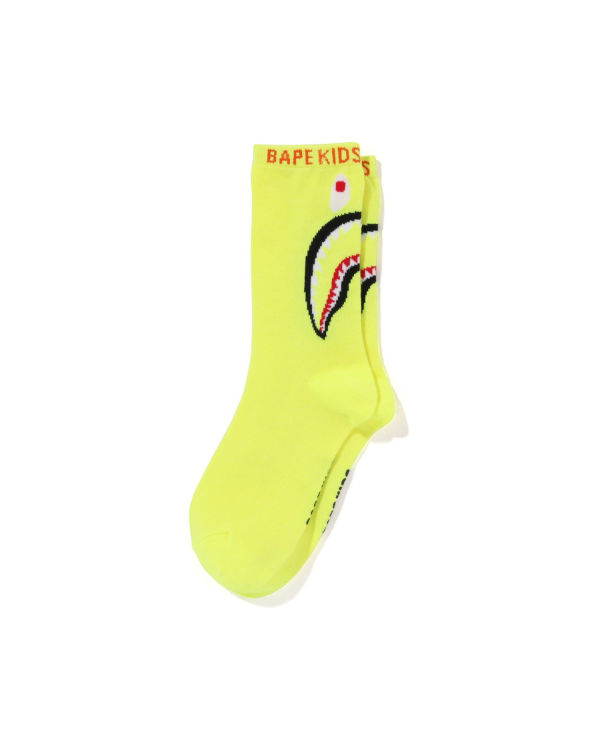 Chaussettes Bape Shark Jaune Enfant | URK-14863288