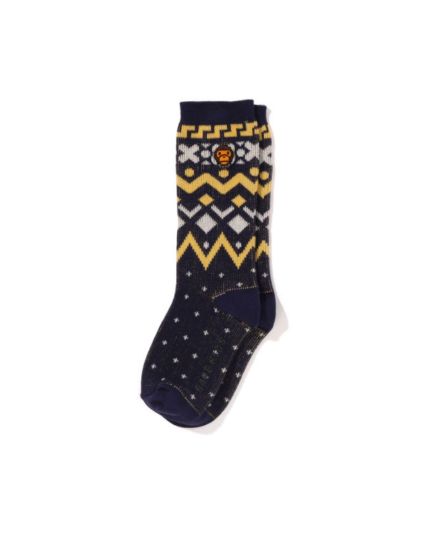 Chaussettes Bape Milo Nordic Bleu Marine Bleu Enfant | HGS-37389155